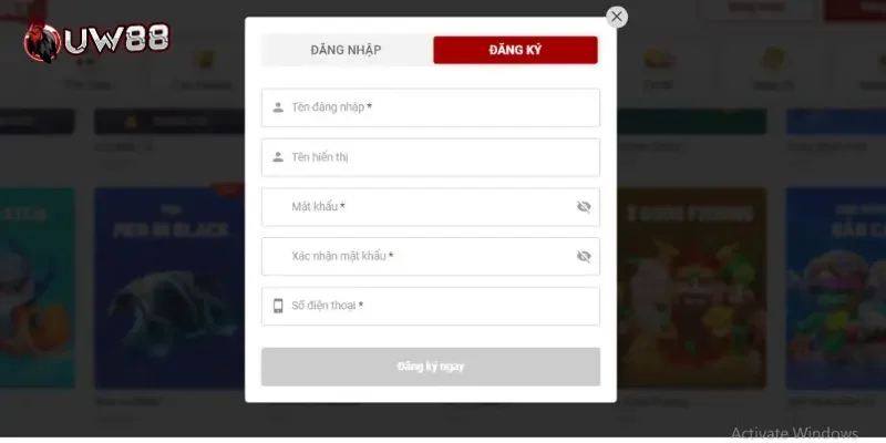 Trải nghiệm cá cược UW88 - Sân chơi uy tín, minh bạch 25 UW88